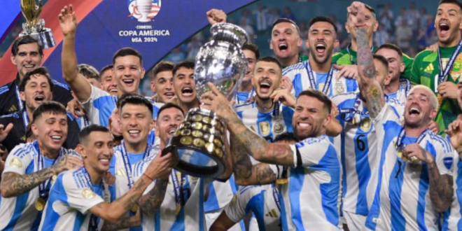 Argentina downs Colombia in extra time to repeat as Copa America winners