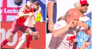 Switzerland fan mocks England’s Jude Bellingham for being weak