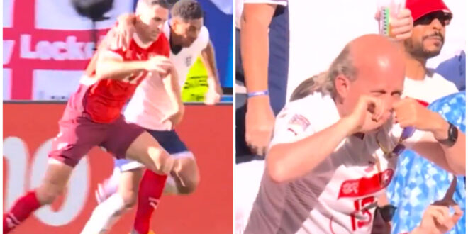 Switzerland fan mocks England’s Jude Bellingham for being weak