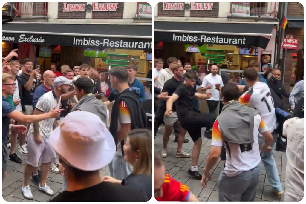 England and Germany fans clash after hosts Euro 2024 elimination