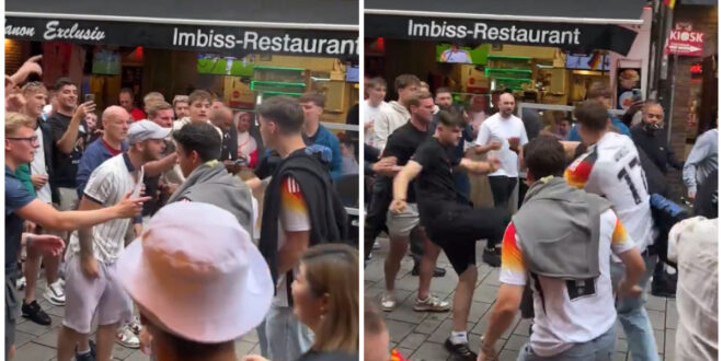 England and Germany fans clash after hosts Euro 2024 elimination