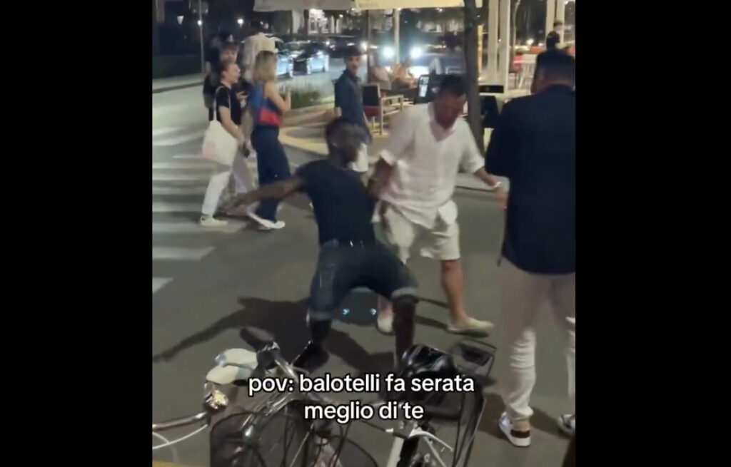 Mario Balotelli filmed stumbling around drunk on holiday