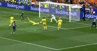 Tottenham’s Radu Dragusin makes incredible block at Euro 2024