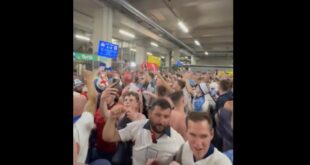 England fans celebrate last gasp win over the Netherlands at Euro 2024