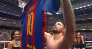 Argentine influencer recreates Messi moment amidst chorus of boos at the Santiago Bernabeu