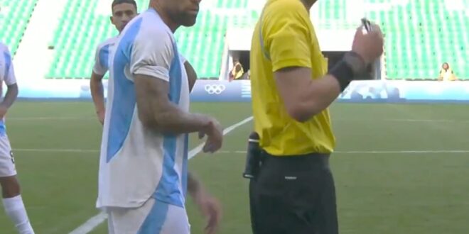 Unprecedented scenes in Olympics as VAR rules out Argentina’s goal after 2 hours resulting in a Morocco win