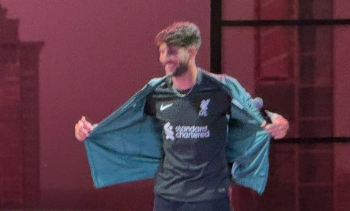 Dominik Szoboszlai surprises fans by unveiling Liverpool away kit