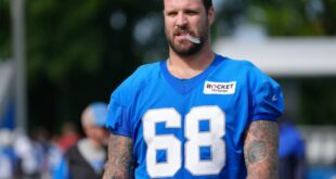 Taylor Decker has agreed to a three-year,  million extension with the Detroit Lions