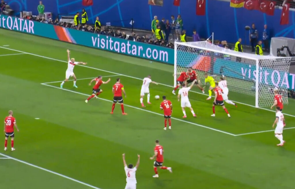 Turkey lead inside a minute after nearly scoring straight from corner