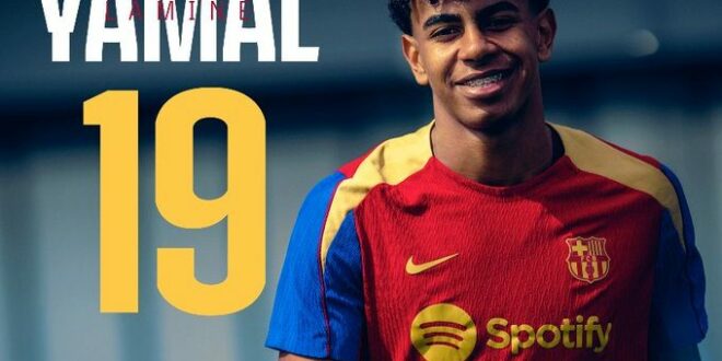 Official: Lamine Yamal will wear No. 19 at Barcelona next season