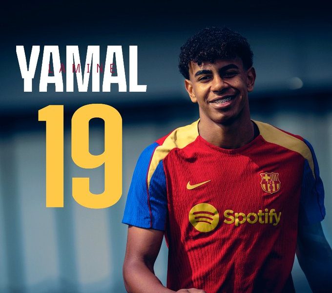 Official: Lamine Yamal will wear No. 19 at Barcelona next season