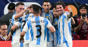 Argentina blanks Canada to reach Copa America final