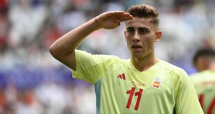 Watch: Barcelona’s Fermin Lopez scores for Spain vs Dominican Republic | Olympics 2024