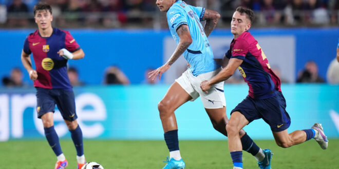 Joleon Lescott hails performance of Man City wonderkid vs Barcelona