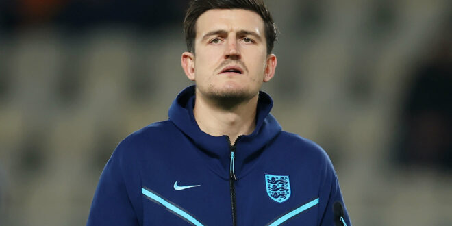 Man Utd defender Harry Maguire reacts to England’s Euro 2024 final loss