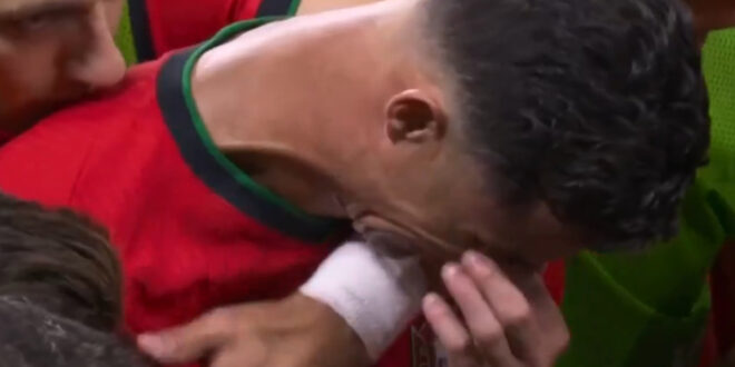 Cristiano Ronaldo bursts into tears after missing crucial penalty