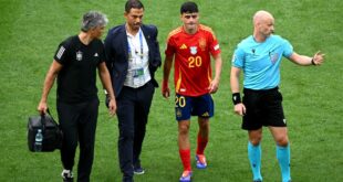 Injured Barcelona midfielder sets an unfortunate record at Euro 2024