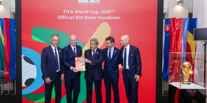 World Cup 2030 and 2034 hosting bid books handed over to FIFA in Paris