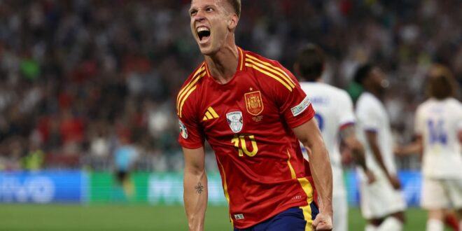 When can Dani Olmo make his debut for Barcelona?