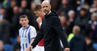 Erik ten Hag blames three Man United player after Brighton defeat