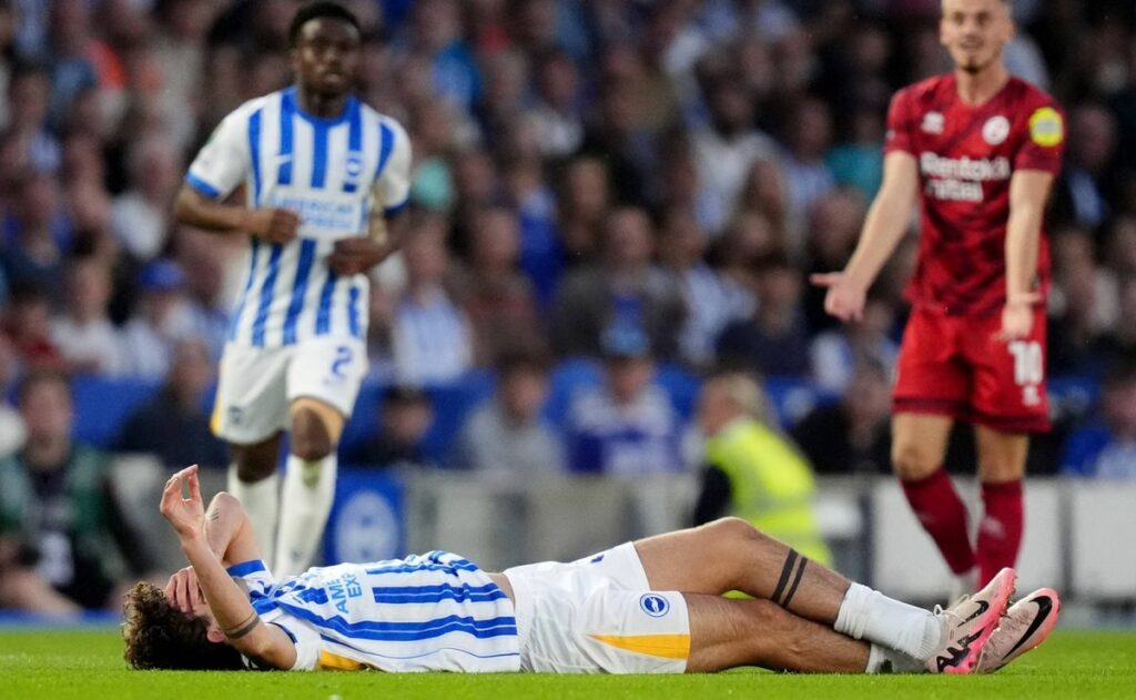 Brighton new signing out for months after making 6-minute debut –