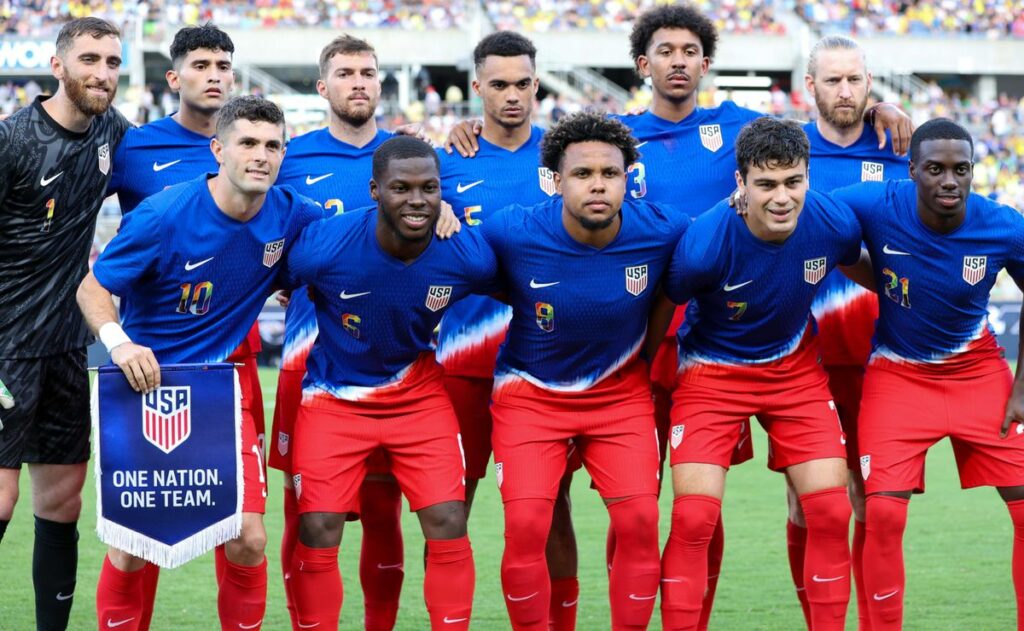 When did the USMNT play its very first game?