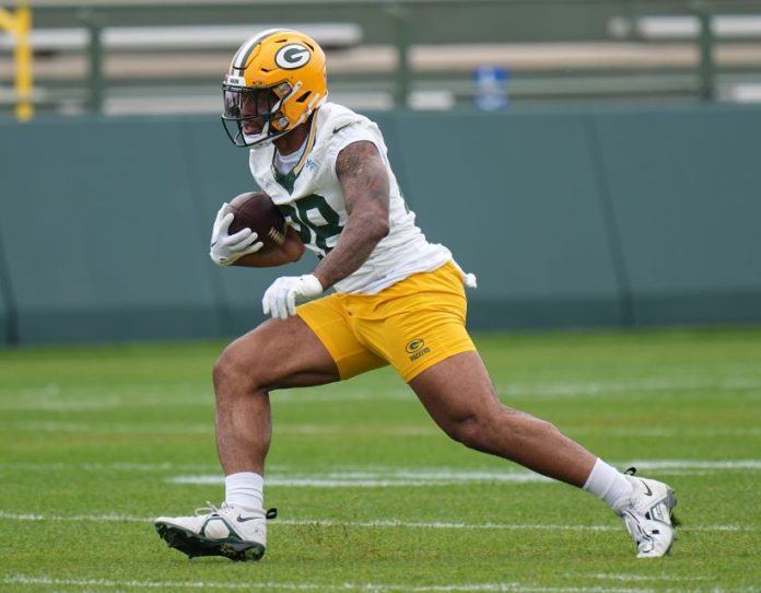 The Packers are playing it ‘cautious’ with backup RB AJ Dillion as he deals with a neck injury