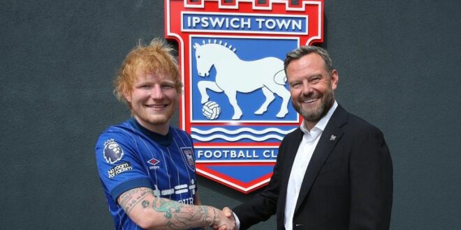 Pop Star Ed Sheeran Purchases Minority Stake In Ipswich Town