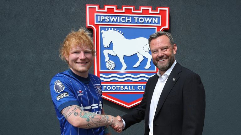 Pop Star Ed Sheeran Purchases Minority Stake In Ipswich Town