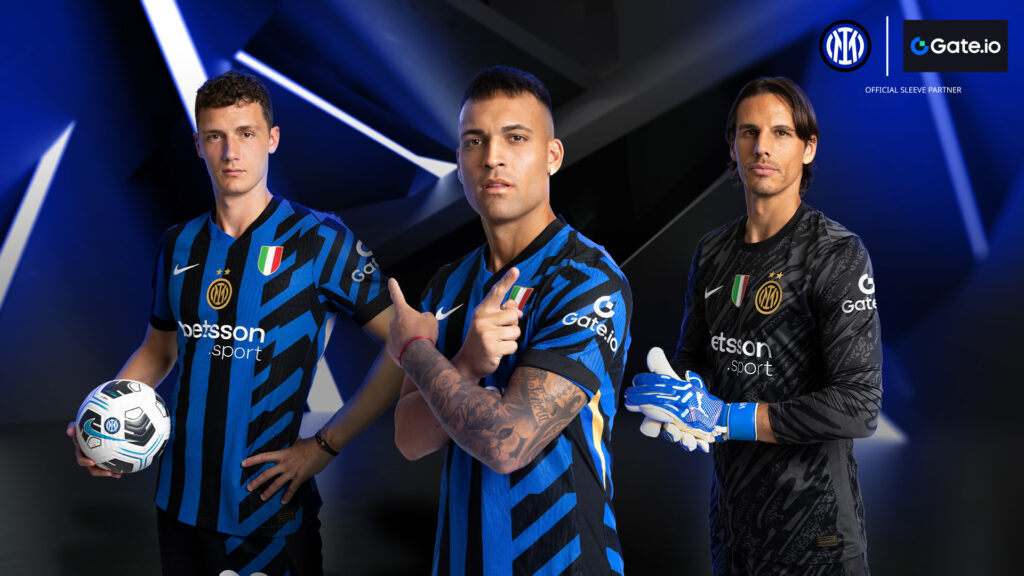 Inter Milan go crypto with Gate.io sleeve sponsorship