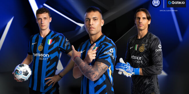 Inter Milan go crypto with Gate.io sleeve sponsorship