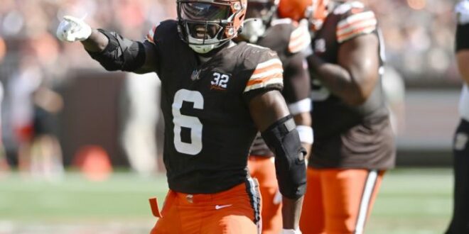 Jeremiah Owusu-Koramoah is signing a three-year,  million extension with the Browns