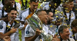 Mbappe Scores On Debut As Real Madrid Claims UEFA Super Cup