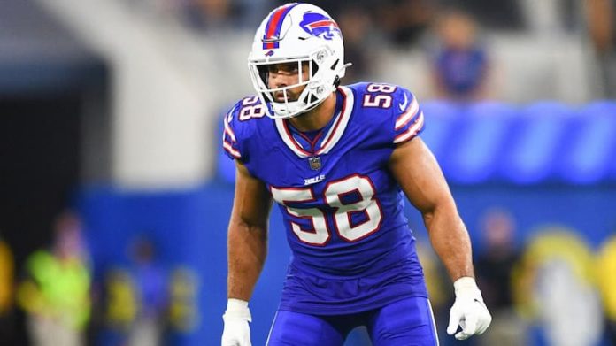 Buffalo’s Matt Milano suffered a torn bicep at practice and is out indefinitely