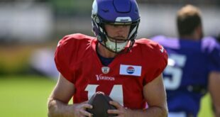 Sam Darnold is QB1 on the Minnesota Vikings’ first unofficial depth chart