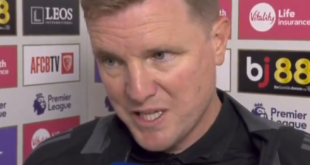 Howe asked if signings are coming and reacts to 1-1 draw at Bournemouth