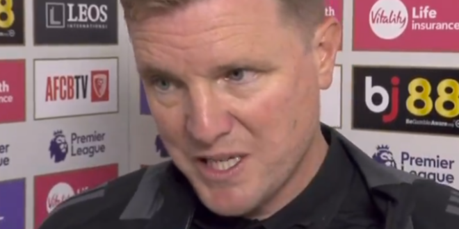 Howe asked if signings are coming and reacts to 1-1 draw at Bournemouth