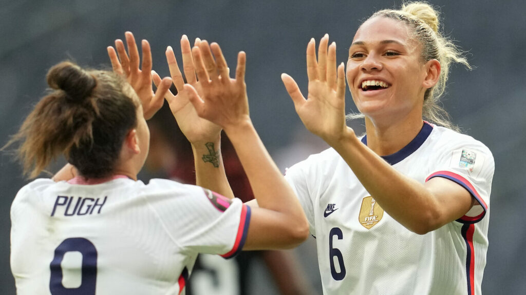 Rodman’s extra time winner helps USWNT earn Olympic semifinal spot