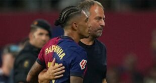 Barcelona has built a ‘pressure’ strategy over Raphinha, explains Hansi Flick