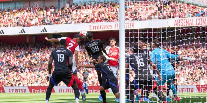 Arsenal show they’re set-piece masters again with two first-half goals vs Lyon