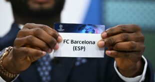 Official: Barcelona learn their eight opponents for the Champions League first round