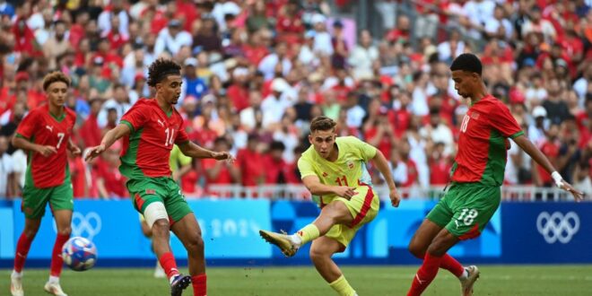 Watch: Barcelona prodigy scores for Spain vs Morocco in Olympics semi-finals