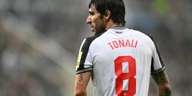 Wholesome moment as Sandro Tonali hugs Newcastle fans