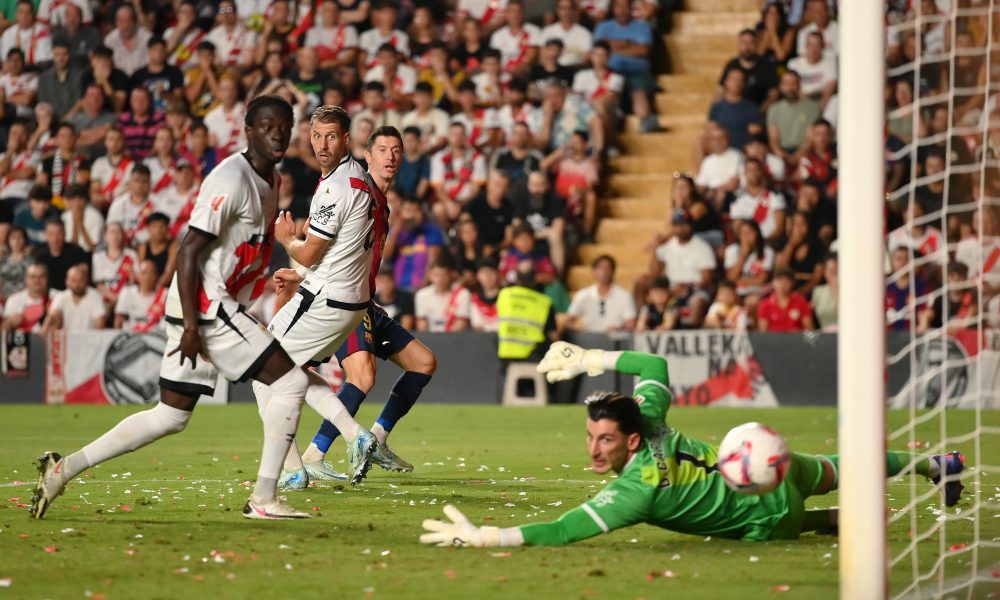 Conversation between the referee and VAR leading to Barcelona’s disallowed goal vs Rayo emerges