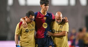 Injured Barcelona midfielder and his family delighted by club’s support