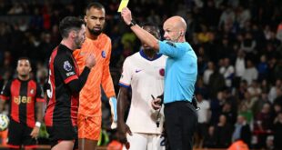 Premier League bans Anthony Taylor for yellow card spree