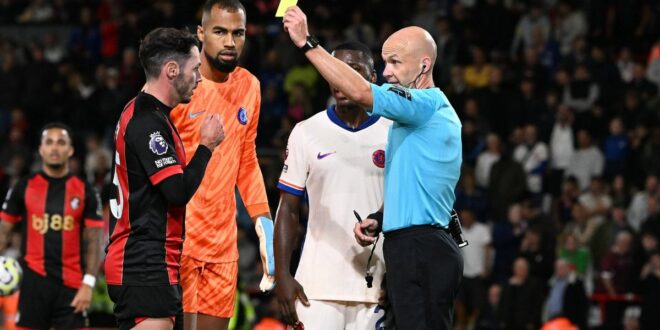 Premier League bans Anthony Taylor for yellow card spree