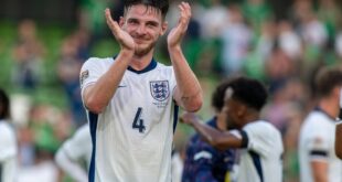 Rice happy with England display after ‘rusty’ start to the season with Arsenal