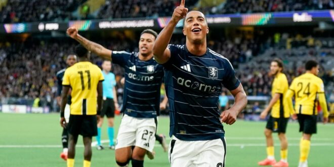 Tielemans strike helps Villans record historic Champions League win