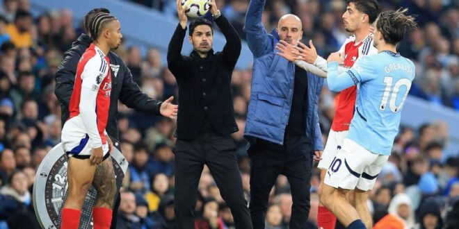 Arteta shrugs off ‘dark arts’ claims and suggests Arsenal players were genuinely hurt at Manchester City